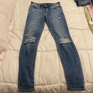 Joe’s distressed skinny jeans, size 26